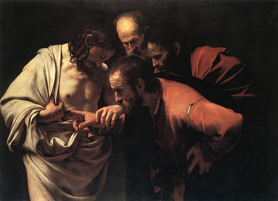 Caravaggio - l'incredulità di Tommaso